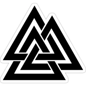 Valknut Sticker Araba Oto Arma Duvar Sticker Ev Dekoratif Çıkartma 15 cm