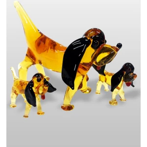 Cam Sanatı 3 Lü Köpek Seti 087