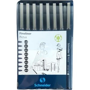 Pictus Fineliner Teknik Çizim Kalemi 8'li Set