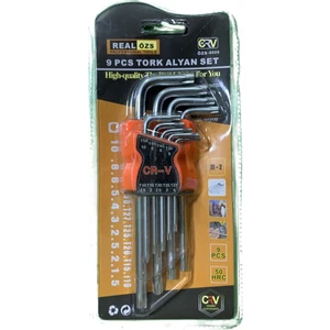 Real Özs 9 Parça Uzun Tork Alyan Set ÖZS-9009