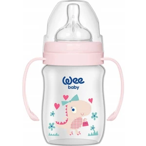 Wee Baby 137 Klasik+ Geniş Ağızlı Kulplu Pp Biberon 150 ml  Pembe
