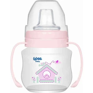 Wee Baby 753 Akıtmaz Kulplu Pp BARDAK(ANTIKOLIK)125ML  Pembe