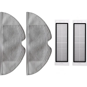 iBrush Dreame F9 Uyumlu 2li Hepa Filtre ve 2li Fiber Bez