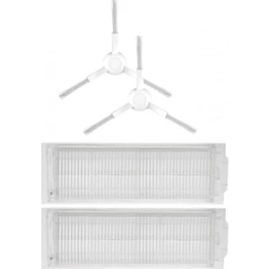 iBrush Viomi V2 Uyumlu 2li Hepa Filtre ve 2li Beyaz Yan Fırça