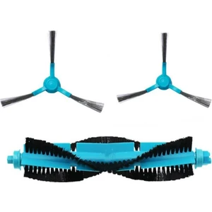 iBrush Vacuum Mop P Stytj02ym Uyumlu 2li Mavi Yan Fırça ve 1li Mavi Ana Fırça