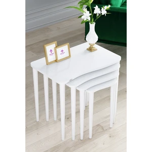 Concept Kuğu Serisi Mdf 4 Lü Zigon Sehpa Takımı