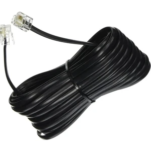 LIVOLO 5 metre Siyah Telefon Modem Adsl Vdsl Ara Kablosu Telefon Rj11 Hat Bağlantı Kablosu