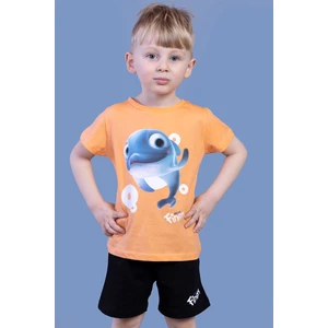 Toontoy Kids Toontoy Erkek Çocuk Balık Baskılı Şortlu Takım