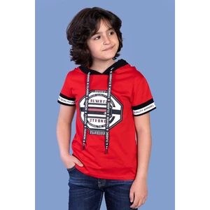 Toontoy Kids Toontoy Erkek Çocuk Kapüşonlu Baskılı Tişört