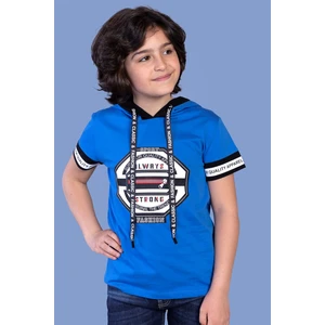 Toontoy Kids Toontoy Erkek Çocuk Kapüşonlu Baskılı Tişört