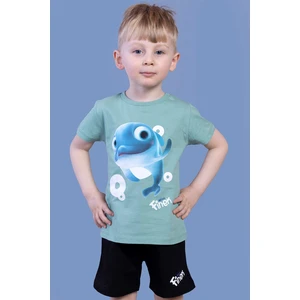 Toontoy Kids Toontoy Erkek Çocuk Balık Baskılı Şortlu Takım