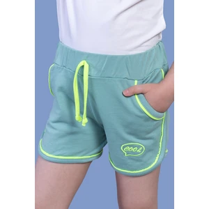 Toontoy Kids Toontoy Kız Çocuk Beli Lastikli Iki Yanı Cepli Nakışlı Şort