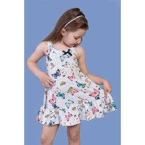 Toontoy Kids Toontoy Kız Çocuk Kelebek Desenli Elbise