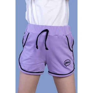 Toontoy Kids Toontoy Kız Çocuk Beli Lastikli Iki Yanı Cepli Nakışlı Şort