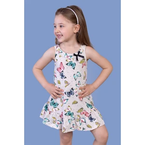 Toontoy Kids Toontoy Kız Çocuk Kelebek Desenli Elbise
