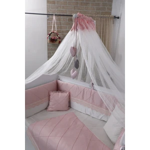 Mini Baby Nervür Pembe Cibinlik ve Aparat Seti