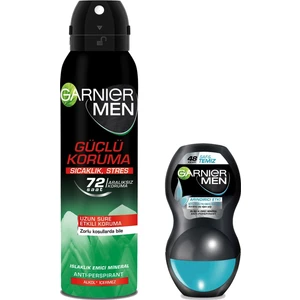 Deodorant, Roll-On Seti Erkeklere Özel Men Saf ve Temiz Roll-On+Garnir Güçlü Koruma Aerosol