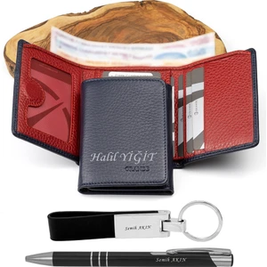 1414 Hakiki Deri Mıknatıslı Isme Özel Erkek Cüzdan