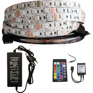 Amber LED 3 Çipli Rgb Şerit LED 6 M