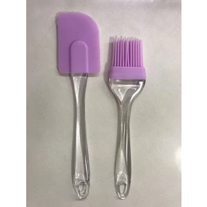 Silikon Fırça Spatula Mor