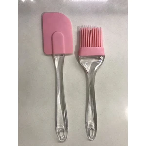 Silikon Fırça Spatula Pembe