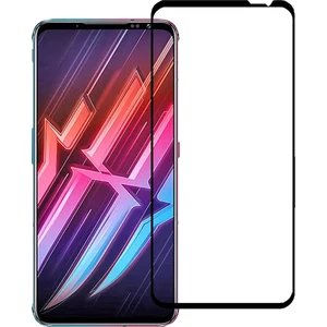 Zte Nubia Red Magic 6 - Red Magic 6 Pro Tam Kaplayan Çerçeveli Tempered Ekran Koruyucu - Siyah