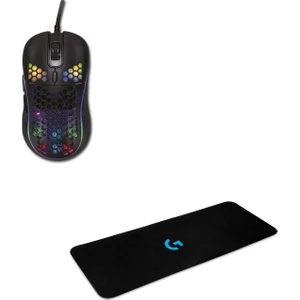 Sparrow 6400 DPI RGB Ledli Makrolu Oyuncu Mouse +70 x 30 Gaming Mouse Pad