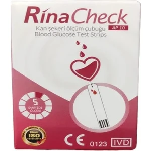 Rina Check Ölçüm Stribi  x 1 Kutu (50 Ölçüm)