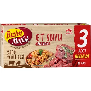 Bizim Mutfak Yerli Besi Et Suyu Bulyon 12'li 120 gr