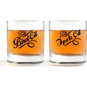 Kişiye Özel Renkli Baskılı Isimli Ikili Viski Bardağı-5