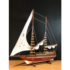Çiko Toys Yelkenli Ahşap Gemi Maketi Büyük Boy