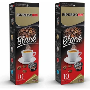 Espressomm® Black Kapsül Kahve 20'li  Tchıbo Cafissimo® Uyumlu*