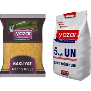 2'li Kumanya Gıda Ziyafet Paketi 5 Kg. Pilavlık Bulgur + 5 Kg. Un
