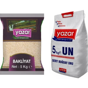 2'li Kumanya Gıda Ziyafet Paketi 5 Kg. Pilavlık Pirinç + 5 Kg. Un