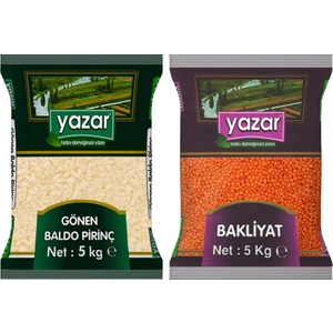 2'li Kumanya Gıda Ziyafet Paketi 5 Kg. Gönen Baldo Pirinç + 5 Kg. Kırmızı Mercimek