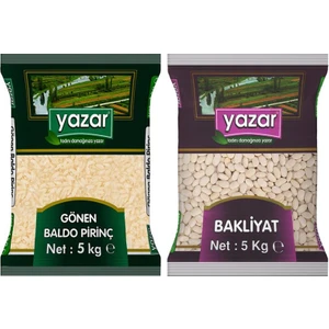 2'li Kumanya Gıda Ziyafet Paketi 5 Kg. Gönen Baldo Pirinç + 5 Kg. Çumra Fasulye