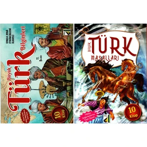 4. 5. 6. Sınıf Hikaye Seti 20 Kitap Büyük Türk Masalları + Bilginleri