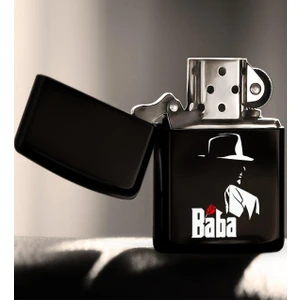 Godfather Baba Tasarımlı Renkli Baskılı Benzinli Metal Çakmak-16