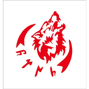 Sticker Fabrikası Göktürkçede Türk ve Kurt Eski Dilde Türk Yazısı Sticker 00758