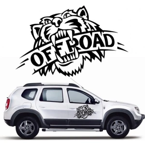 Sticker Fabrikası Off Road Kaplan Offroad 4x4 Sticker 00861