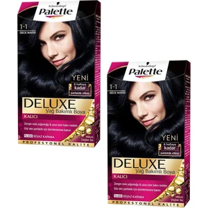 Deluxe Saç Boyası Gece Mavisi 1-1 2 Adet