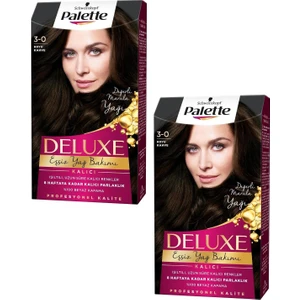 Deluxe Saç Boyası Koyu Kahve 3-0 2 Adet
