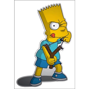 Sticker Fabrikası Simpson Bart Sapan Sticker 00835