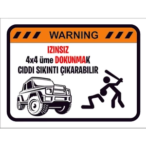 Sticker Fabrikası Off Road 4x4 Offroad Arabama Dokunma Sticker 00870