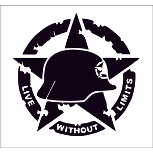 Sticker Fabrikası Off Road Army Offroad Askeri Yıldız Sticker 00922