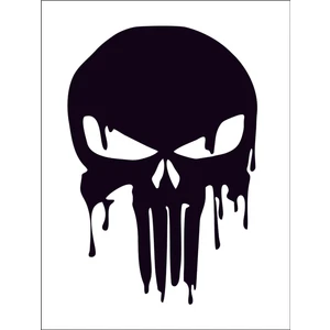 Sticker Fabrikası Punisher Kurukafa Kuru Kafa Sticker 00954