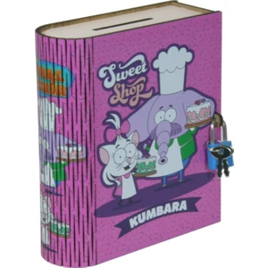 Kral Şakir Ahşap Kumbara Pembe Sweet Shop