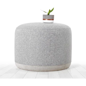 Lorence Home Cedre Puf Açık Gri