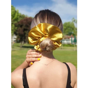 131O -  Dev Boy Oversize Scrunchie Saten Saç Lastiği