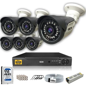 Ids - 6 Kameralı Set - 5mp Sony Lensli Full Hd Gece Görüşlü Su Geçirmez Cepten Izle - Güvenlik Kamerası Sistemi